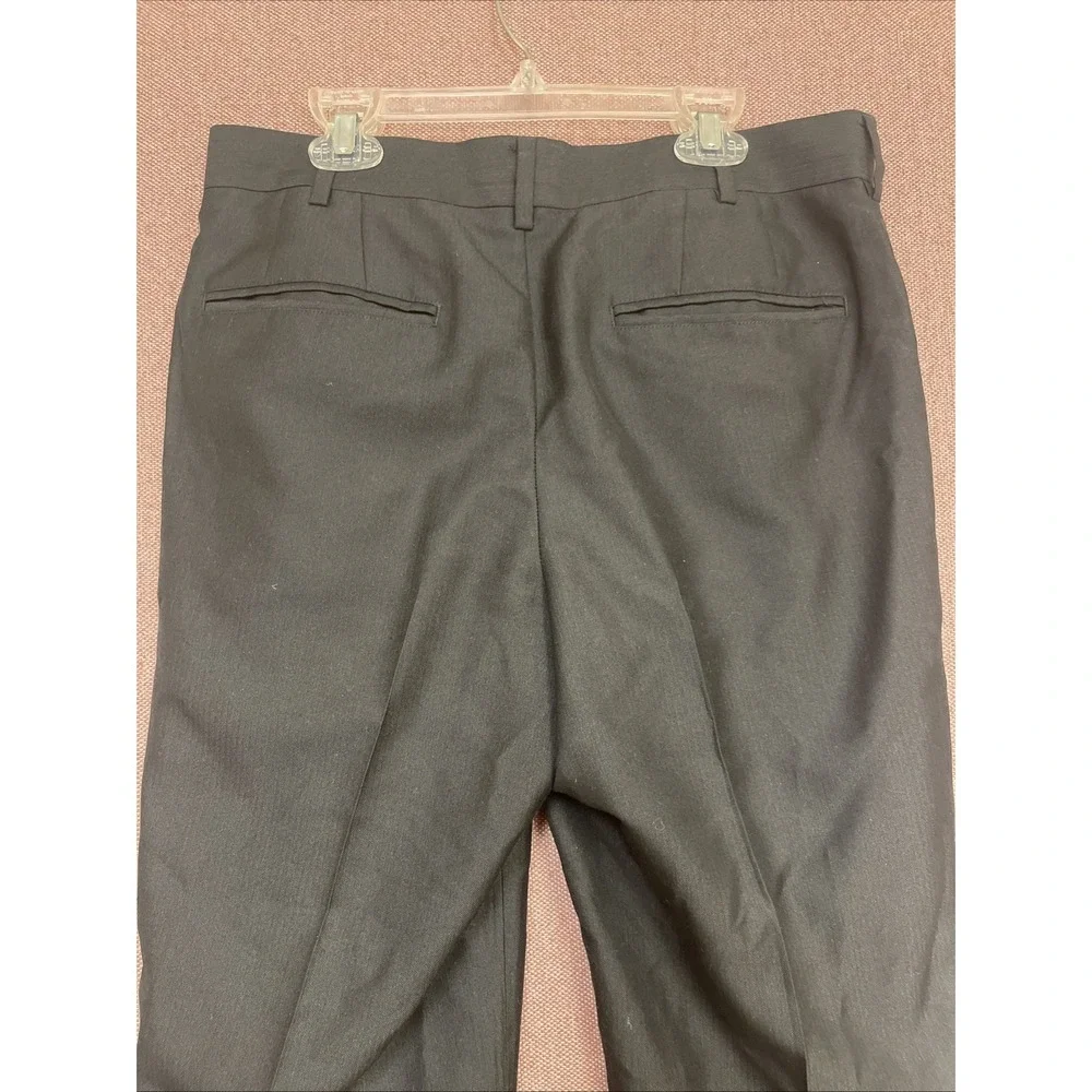 Mens APT 9 Black Pleated‎ Dress Pants W30 L32 Polyester Pockets Teenage Boy